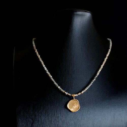 Liri jewellery sale gold and moonstone necklace